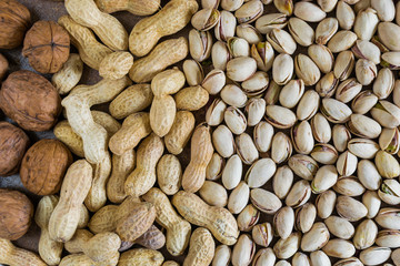 Set of some different dried fruits