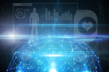 Composite image of fitness interface
