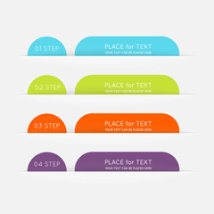 Vector colorful info graphics for your business presentations.