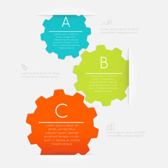 Vector colorful info graphics for your business presentations.