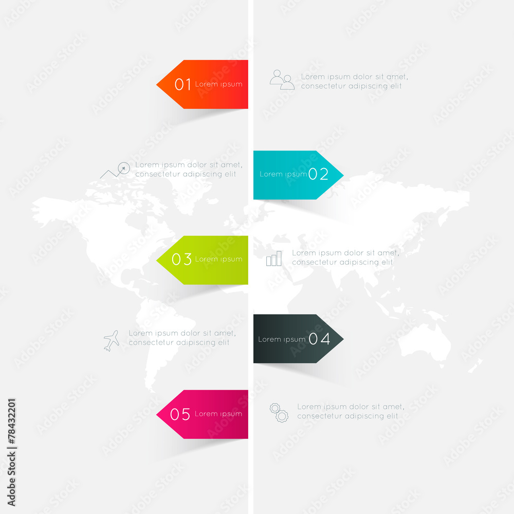 Poster minimal infographics design. vector can be used for workflow lay
