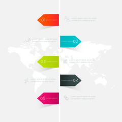 Minimal infographics design. Vector can be used for workflow lay