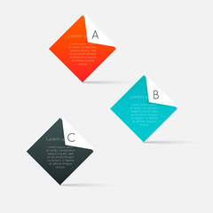 Minimal infographics design. Vector can be used for workflow lay