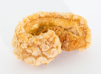 Pork rinds also known as chicharon or chicharrones,