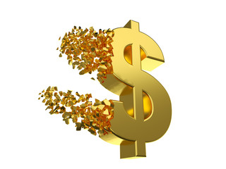 deflating dollar sign