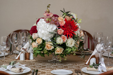 Table in restaurant