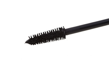 Brush of black mascara