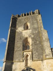 Fototapeta na wymiar Charente-Maritime - Façade Sud de l'Eglise Saint-Pierre