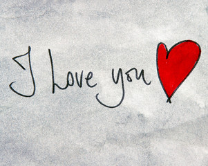 I love you message