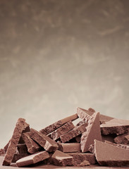 Homemade chocolate bars