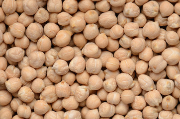close up chick-pea grains background
