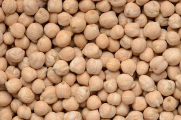 Poster close up chick-pea grains background © pasha66