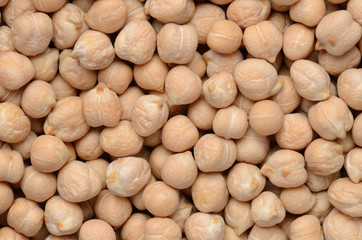 Obraz premium close up chick-pea grains background