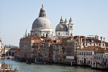 Grand Canal and Basilica Santa Maria della Salute, Venice, Italy
