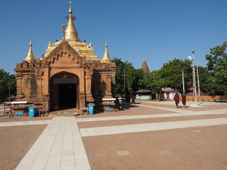 Fototapeta na wymiar Pagoda en Bagan (Myanmar)