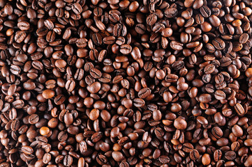 Coffee beans background