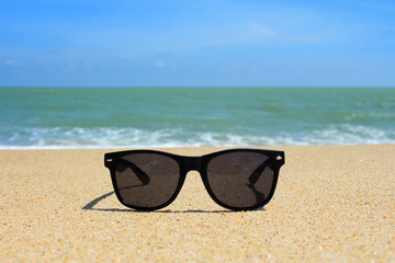 Sunglasses on the beach