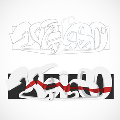 29680 GRAFFITI vector