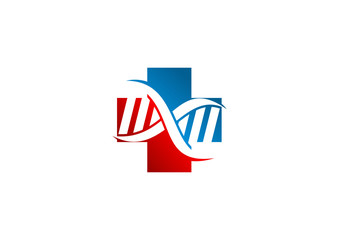 DNA cross pharmacy logo
