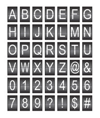 flip alphabet vector, alphabet character