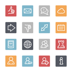 Social media web icons