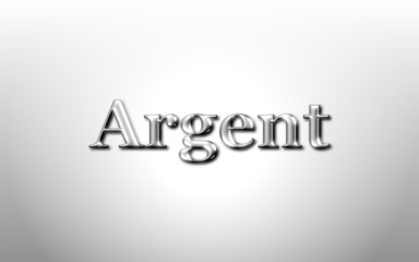 Présentation argent relief