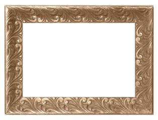 Goldrahmen mit Blattdekor in Sepiaton