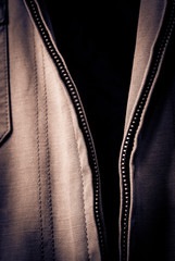 Open Jacket Zipper Pull Detail