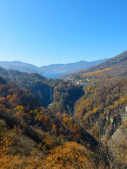 Kegon Waterfall in Autumn, in Oku-nikko, Tochigi, Japan