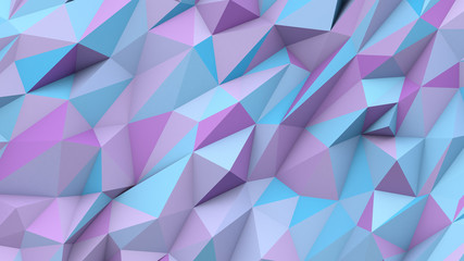 Lilac blue abstract triangles poly colors geometric background