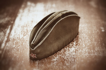 Soldier's forage cap during the Second World War