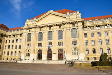 Fototapeta na wymiar Main building of the Debrecen University, Hungary