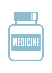 Medicine vector icon on white background