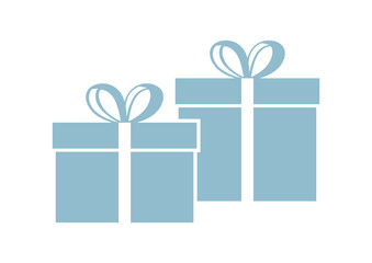 Gift vector icon on white background