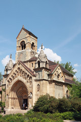 Fototapeta na wymiar Church in castle Vajdahunyad. Budapest, Hungary