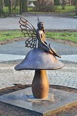 Sculpture Forest fairy. Kaliningrad, Russia