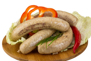 Grilled sausages