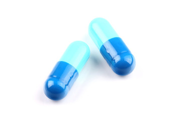 Pills isolated on white