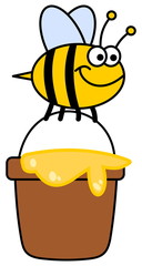 bee carrying honey