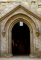 Obraz na płótnie Canvas internal portal Castel del Monte, Unesco heritage. Italy, Apulia