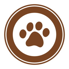 a pawprint logo