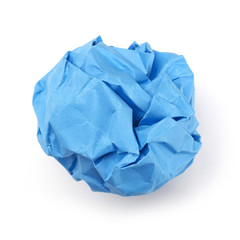 Blue paper ball