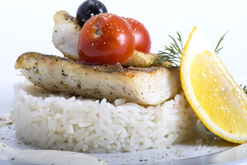 fish with rice