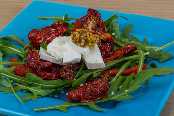 Salad with dried tomato