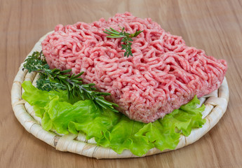 Raw minced meat