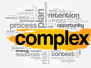 Complex word cloud, business concept