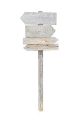 Old wooden arrow sign