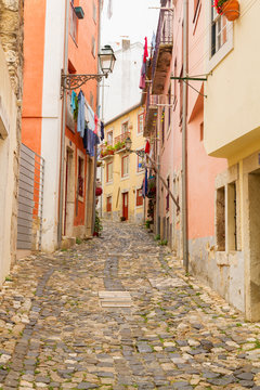 street in old town of Lisbon