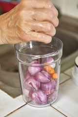 Mixing herbs and spices