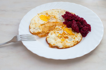 breakfast, scrambled eggs